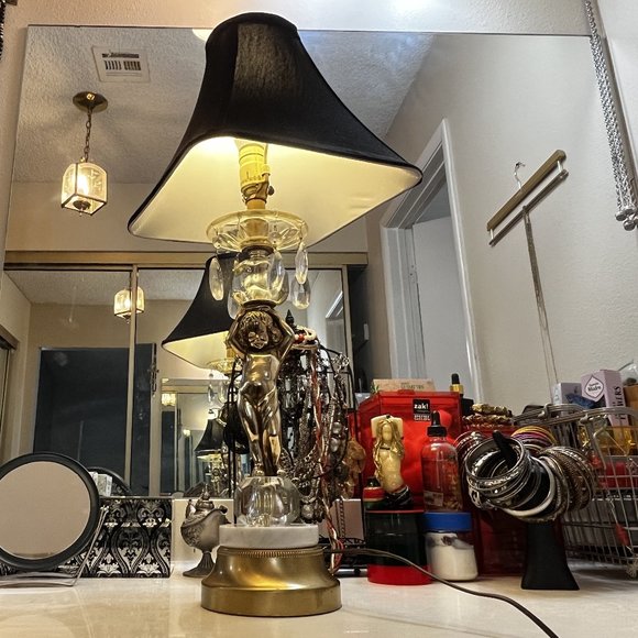 Vintage Cherub Table Lamp